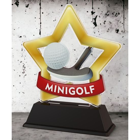 Mini Star Mini Golf Trophy