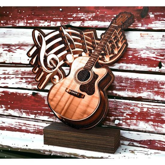 Sierra Classic Acoustic Guitar Real Wood Trophy