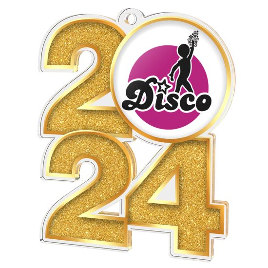 Disco Dancing Acrylic 2024 Medal