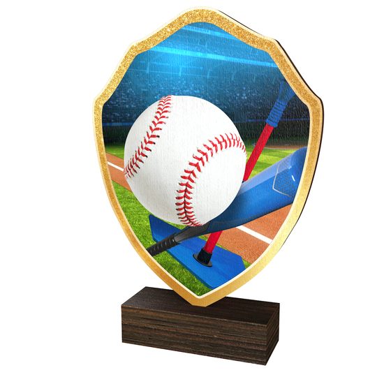 Arden Tee-ball Real Wood Shield Trophy