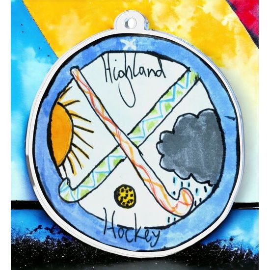 Custom Made Kids Sketch Acrylic Medal