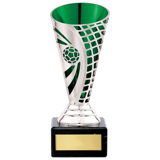 Defender Silver and Green Football Cup