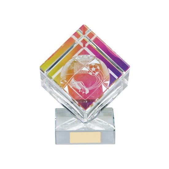 Victorious 3D Crystal Football Trophy