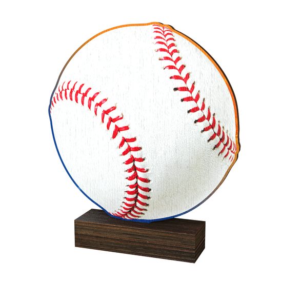 Sierra Baseball Ball Real Wood Trophy