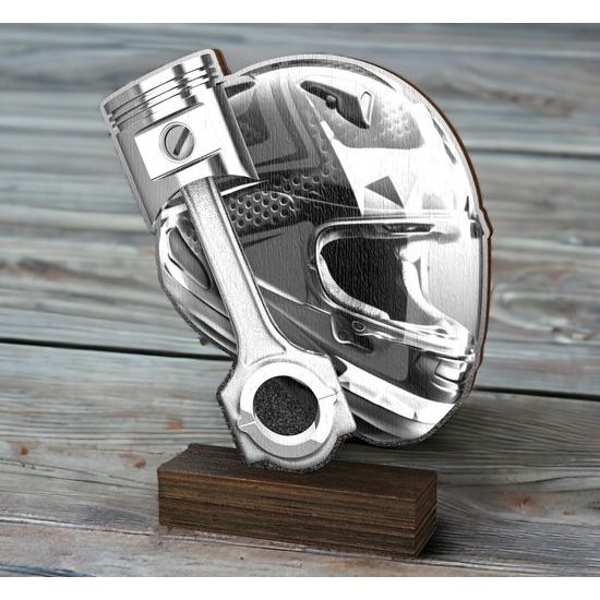 Sierra Classic Motorsport Piston Real Wood Trophy