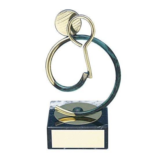 Bilbao Squash Player Handmade Metal Trophy