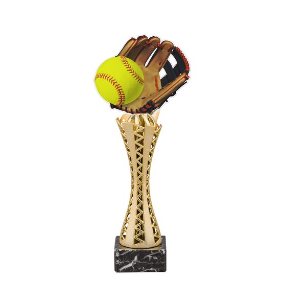 Genoa Softball Glove and Ball Trophy