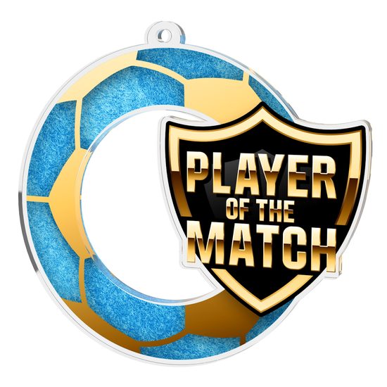 Player of the Match Football Shield Medal