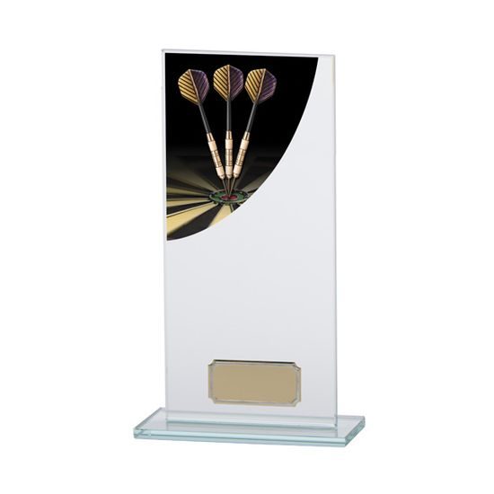 Colour Curve Jade Glass Darts Trophy