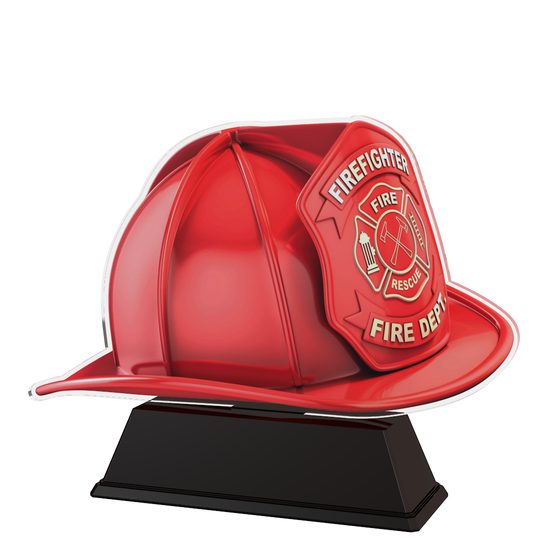 USA Firefighter Helmet Trophy