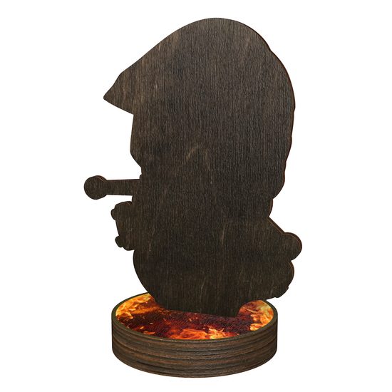 Grove Firefighter Real Wood Trophy