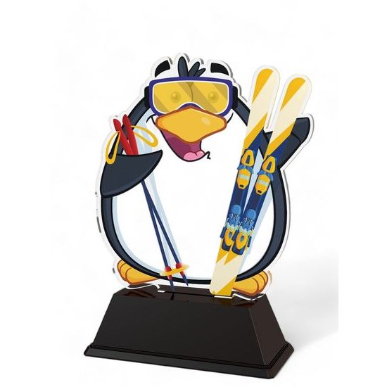 Penguin Kids Skiing Trophy