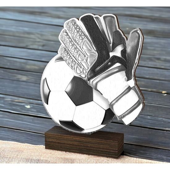 Sierra Classic Football Goalkeeper Wood Trophy