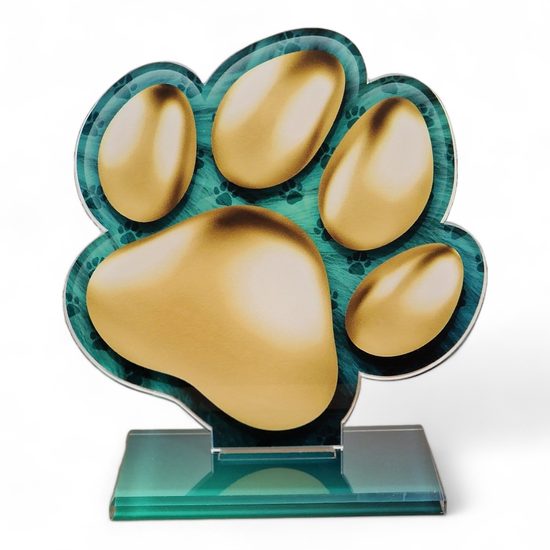 Cannes Dog Paw Print Trophy