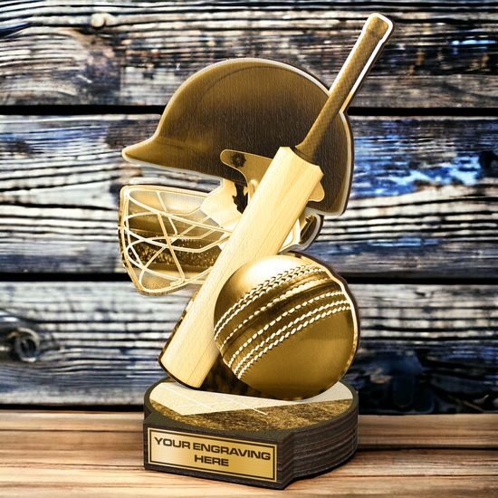 Grove Classic Cricket Real Wood Trophy