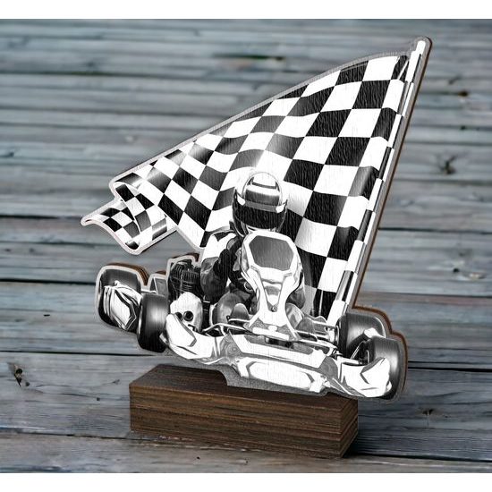 Sierra Classic Go Kart Real Wood Trophy