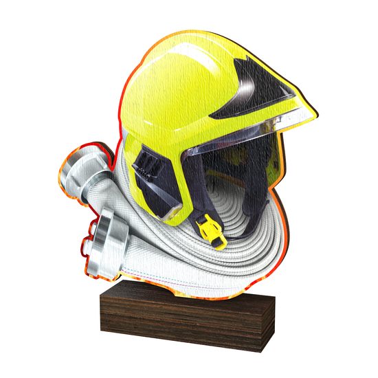 Sierra Firefighter Real Wood Trophy