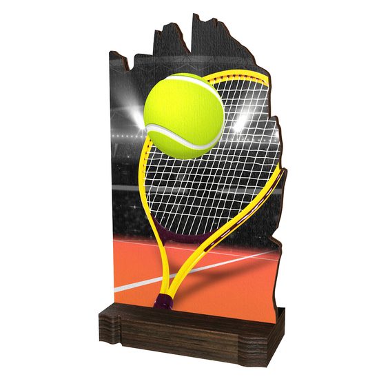 Shard Tennis Eco Friendly Wooden Trophy