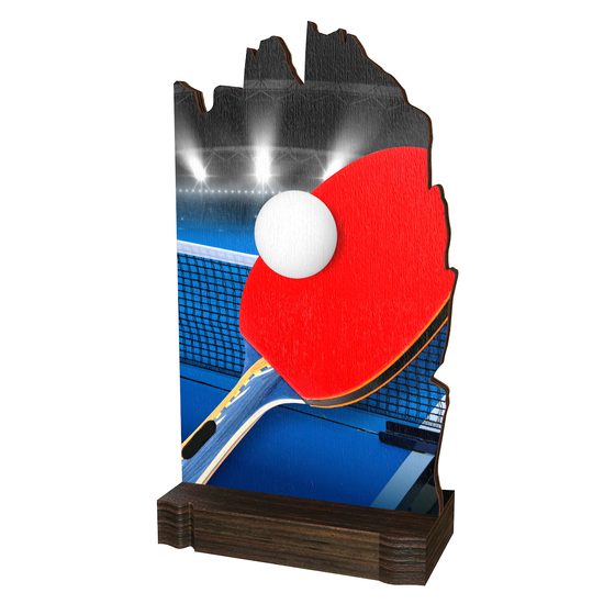 Shard Table Tennis Eco Friendly Wooden Trophy