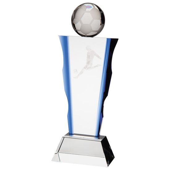 Celestial 3D Crystal Football Player Trophy