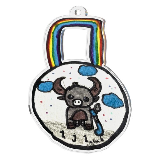 Custom Made Kids Sketch Acrylic Medal