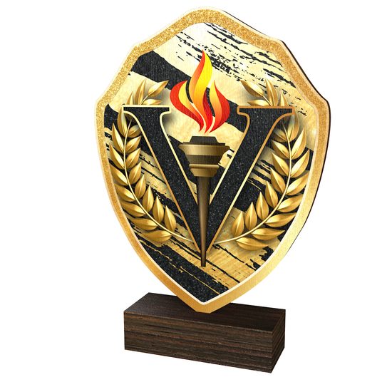 Arden Victory Real Wood Shield Trophy