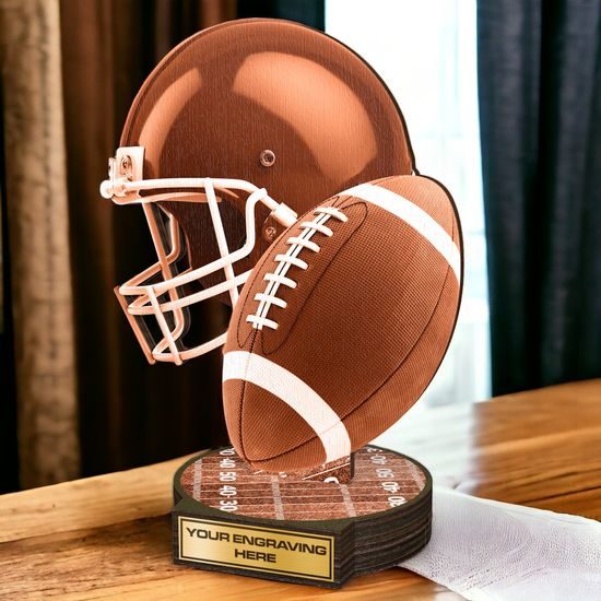Grove Classic American Football Real Wood Trophy