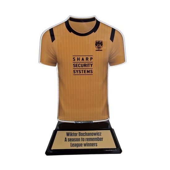 Football Shirt Custom Made Acrylic Award