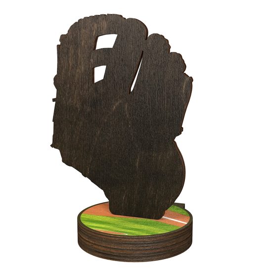 Grove Baseball Real Wood Trophy