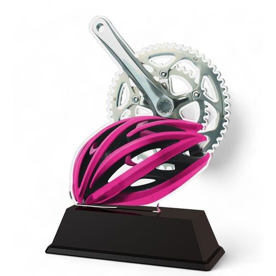 Ostrava Cycling Pink Helmet Trophy