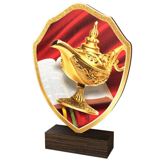 Arden Knowledge Real Wood Shield Trophy