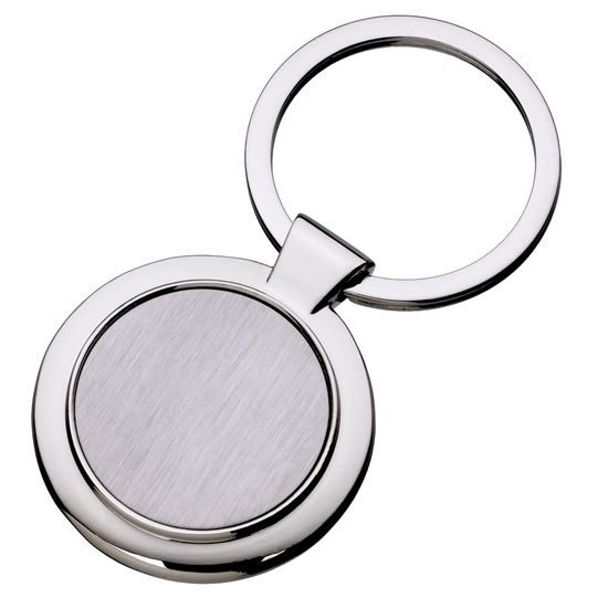 Metal Round Keyholder with logo Insert