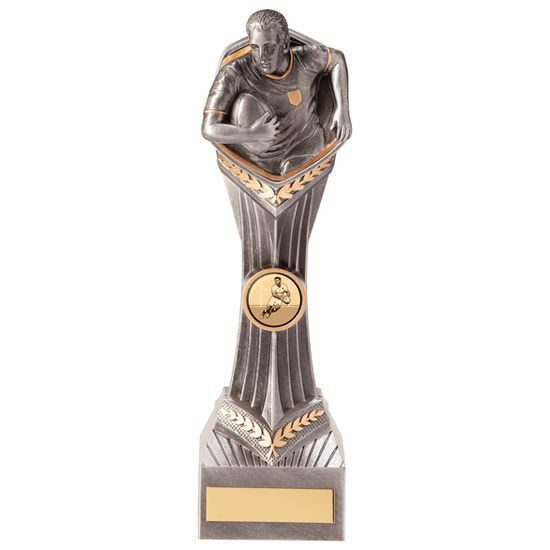 Falcon Rugby Player Trophy (FREE LOGO)