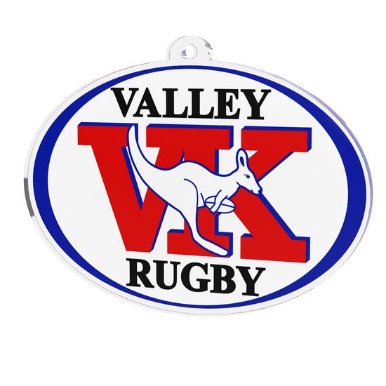 Rugby Custom Club Logo Acrylic Medal