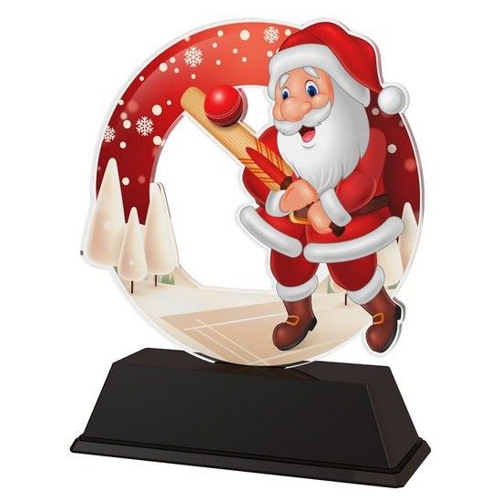 Santa Cricket Christmas Trophy