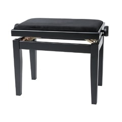 GEWA Pianová stolička DeLuxe černá mat