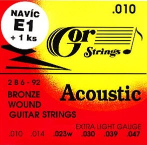 Acoustic 2B6-92 struna "E1" samostatná