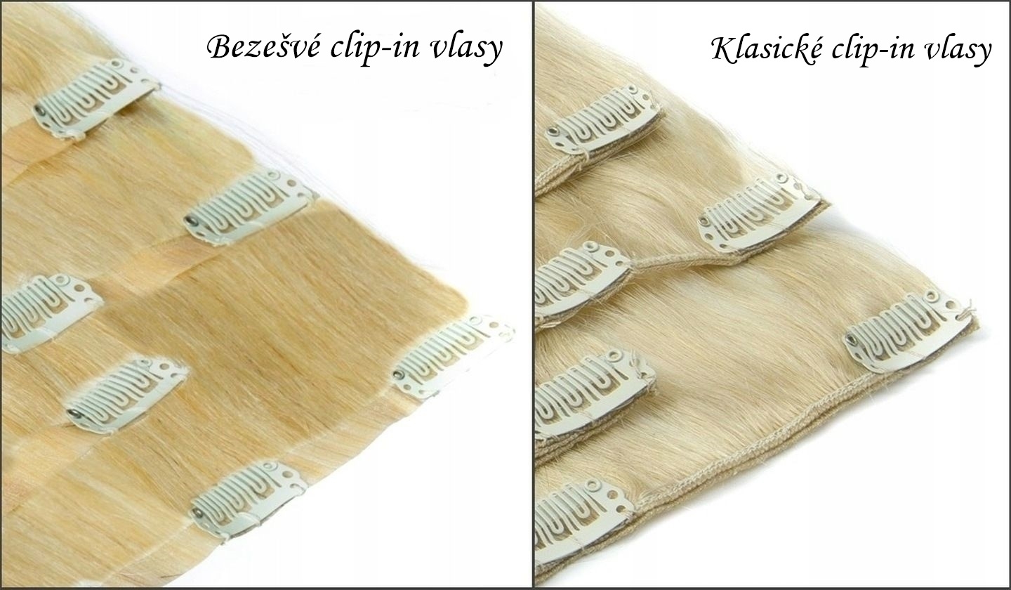 VIPhair.cz - Bezešvé CLIP IN 100% Indické lidské vlasy REMY, platinová  Blond - Bezešvé Clip in - INDICKÉ VLASY