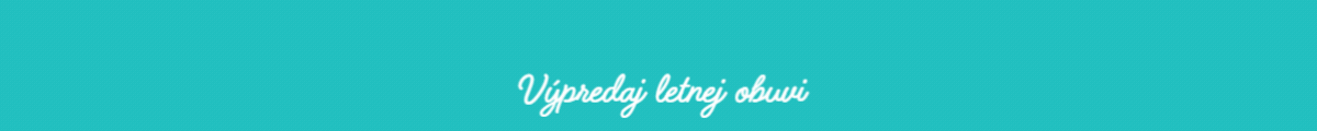 Likvidácia zásob - výpredaj letnej obuvi
