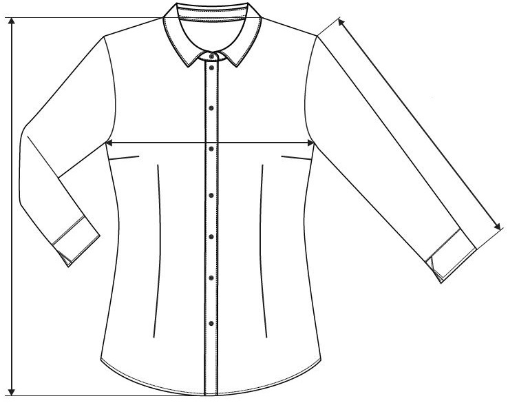 Жіноча сорочка з рукавом три чверті Style