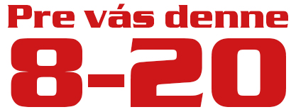 pre vás denne 8-20 hod