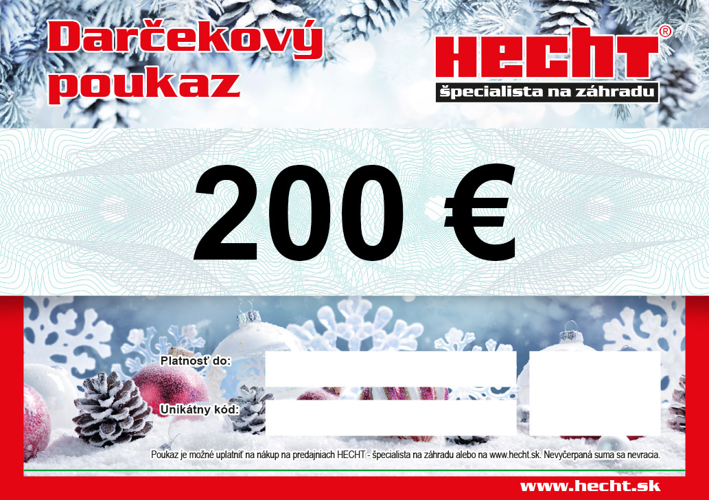 Darčekový poukaz v hodnote 200 €