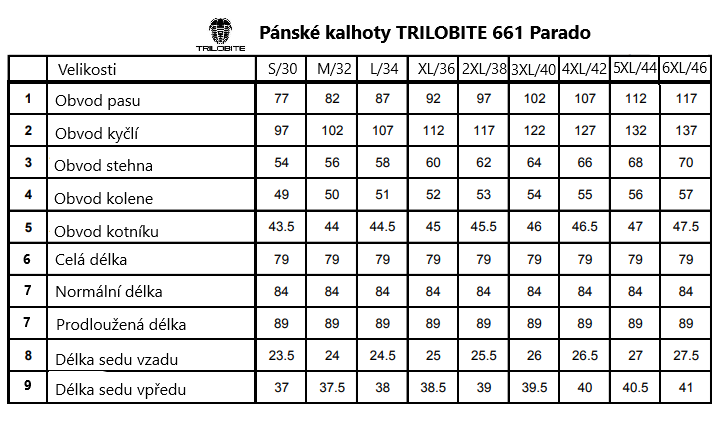 kalhoty trilobite 661 parado