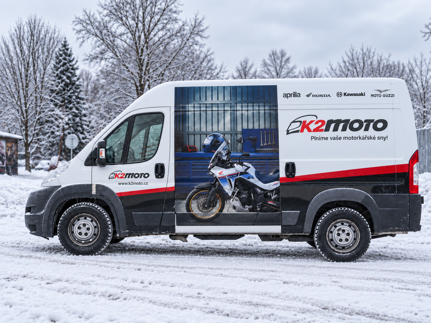 Svoz motocyklu K2 Moto Praha – Vrbovka