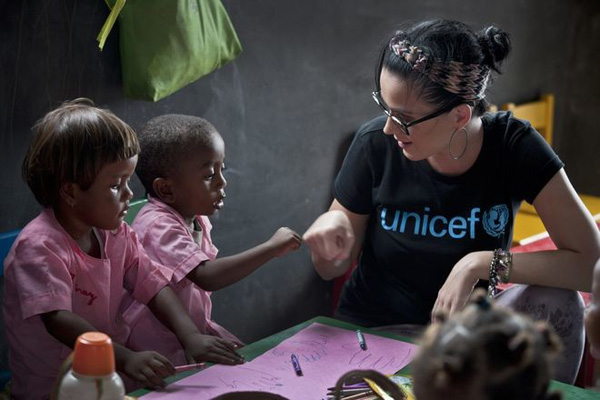 Unicef pomoc Katy Perry