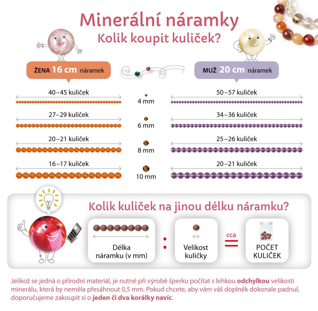 Jak navléknout náramek z minerálů, drahých kamenů a polodrahokamů