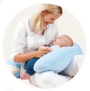 Ceba baby kojící polštář foto použití miminka a miminko