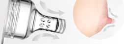 Skleněná kojenecká láhev Lovi Diamond Glass - tvar savičky podobný prsu
