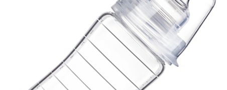 Skleněná kojenecká láhev Lovi Diamond Glass - profilovaný tvar lahve