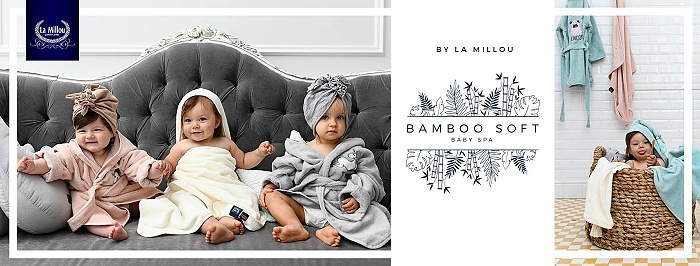 La Millou Luxusní dětská osuška s kapucí BAMBOO Soft 